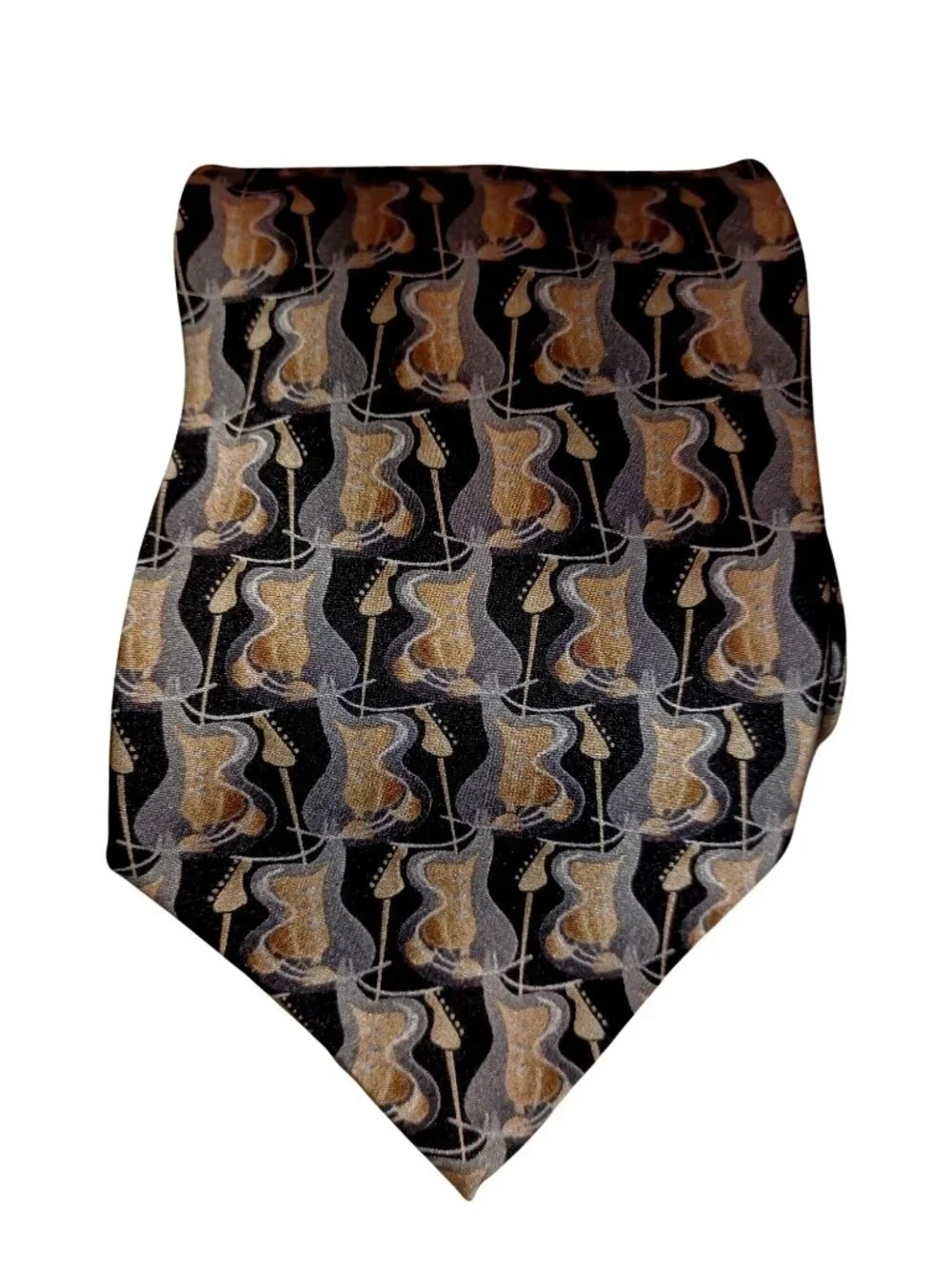 Mens Silk Neckties J. Garcia Grateful Dead Beatles Abstract Musical Lot Of 4